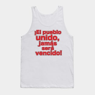 El Pueblo Unido Jamas Sera Vencido Tank Top